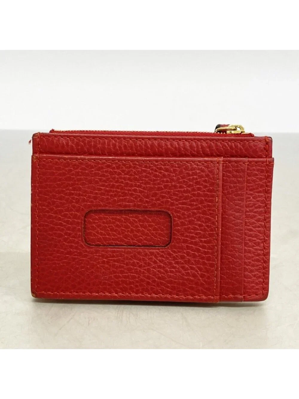 ★SOLD★ Gucci Coin Case GG Marmont Leather Red Gold - Picture 10 of 10